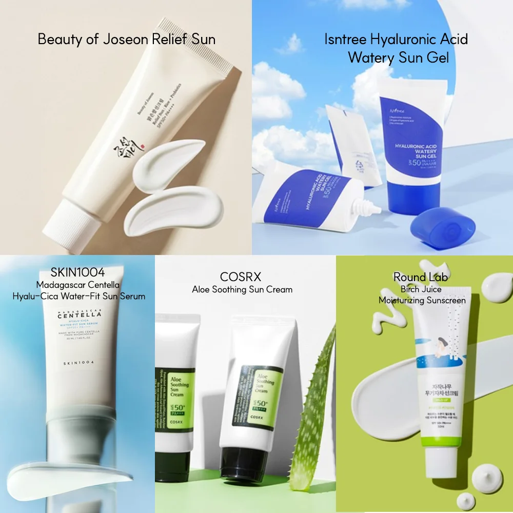 Five Korean Sunscreens Recommendation