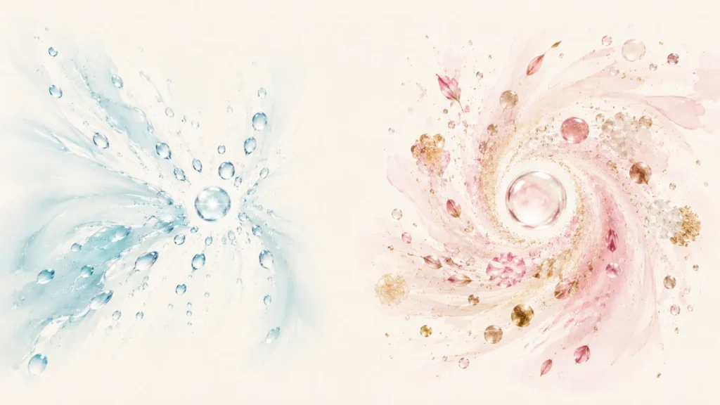 How they differ: hyaluronic acid attracts water like a magnet, snail mucin blends many ingredients