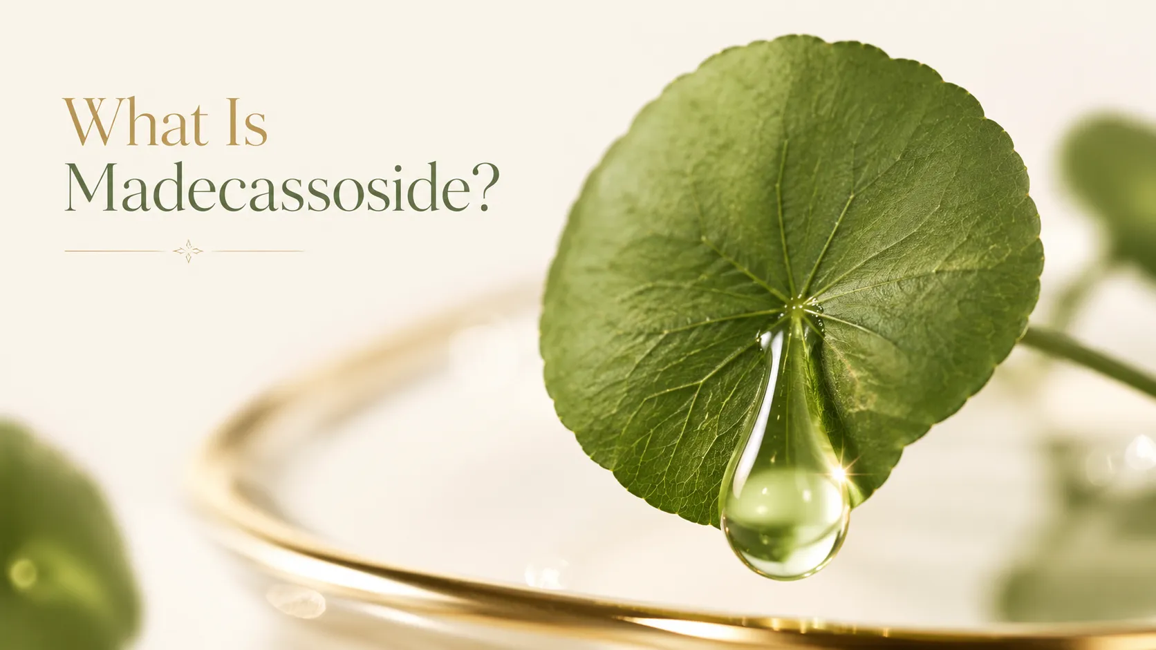 What is madecassoside — a purified drop extracted from a centella leaf