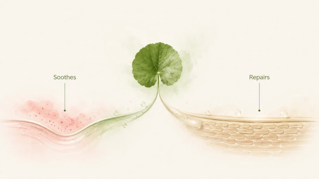 Cica soothes and repairs — two benefits in one ingredient
