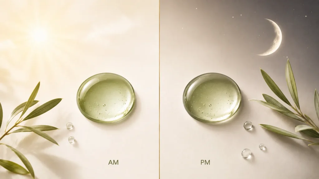 Bakuchiol works morning and night thanks to its photostability