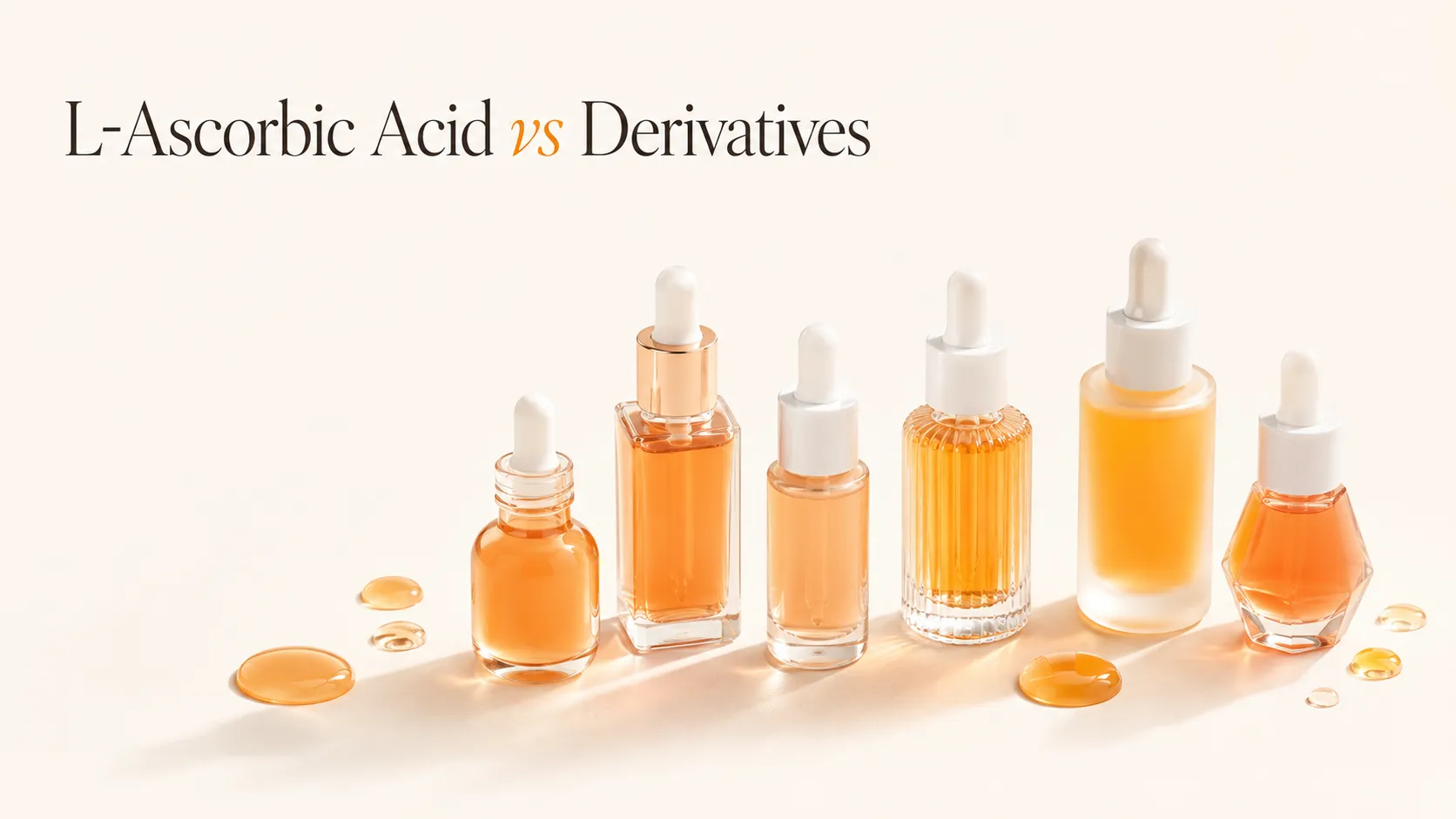 L-ascorbic acid vs vitamin C derivatives — several forms of the same ingredient