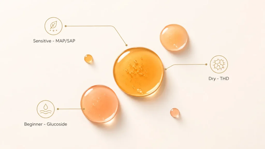 Matching vitamin C forms to skin types — sensitive, dry, beginner